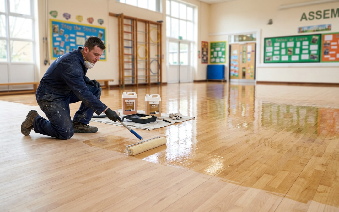 School Floor Lacquering in Tottenham N17