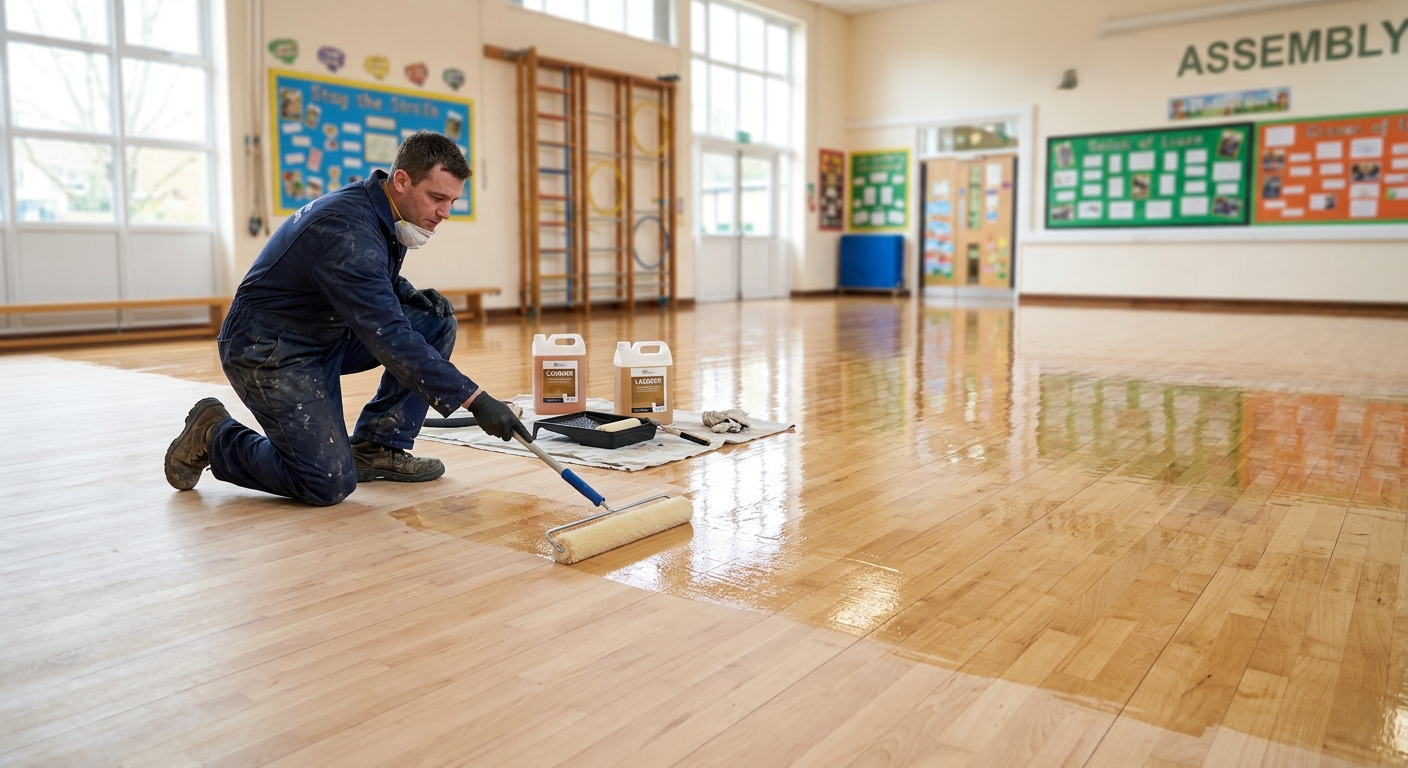 School Floor Sanding Contractor Tottenham N17 | Lacquer Application
